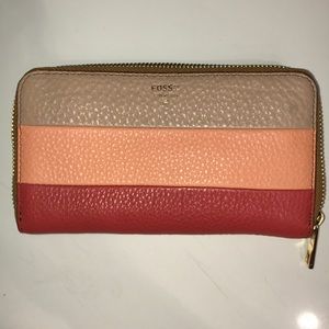 REAL FOSSIL LEATHER WALLET